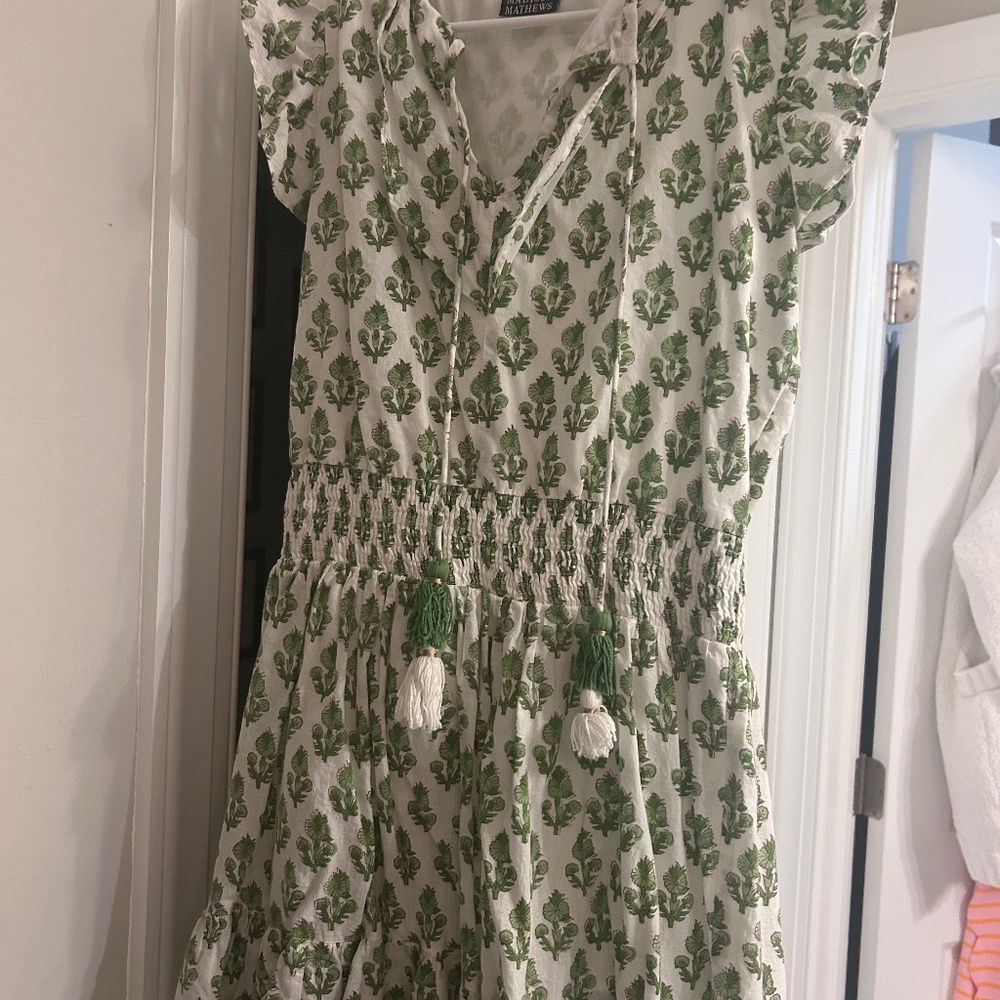 Madison Mathews Adorable Block Print Dress